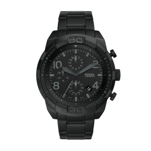 Watch strap Fossil FS5712 Steel Black 24mm