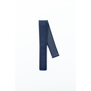 Watch strap Tag Heuer FT6178 Leather Blue 21.5mm