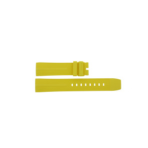 Watch strap Tag Heuer FT8054 / CAZ101AM Rubber Yellow 21.5mm