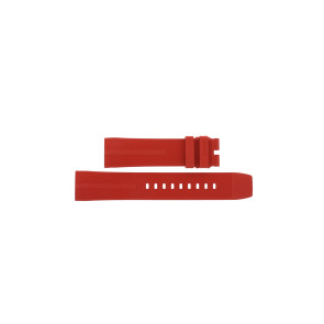 Watch strap Tag Heuer FT8055 / CAZ101AN Rubber Red 21.5mm
