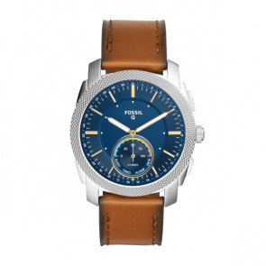 Watch strap Fossil FTW1162 Leather Brown 24mm