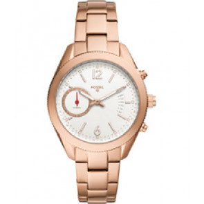 Watch strap Fossil FTW1168 Stainless steel Rosé 18mm
