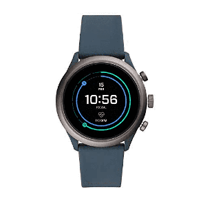 Watch strap Fossil FTW4021 Plastic Blue 20mm