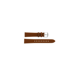 Watch strap Fossil FTW5027 Leather Brown 16mm