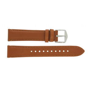 Watch strap Fossil FTW6007 Leather Cognac 18mm
