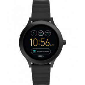 Watch strap Fossil FTW6009 Silicone Black 18mm