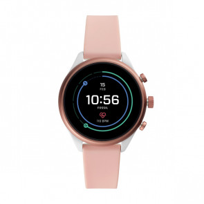 Watch strap Fossil FTW6022 Plastic Pink
