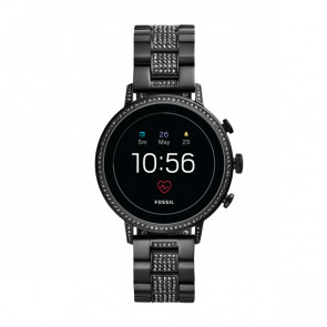 Watch strap Fossil FTW6023 Steel Black 18mm
