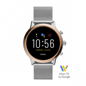 Watch strap Smartwatch Fossil FTW6061 Milanese Steel 22mm