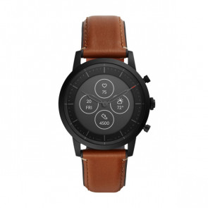 Watch strap Fossil FTW7007 Leather Brown 22mm