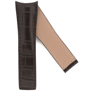 Watch strap Tag Heuer FY6231 Crocodile skin Brown