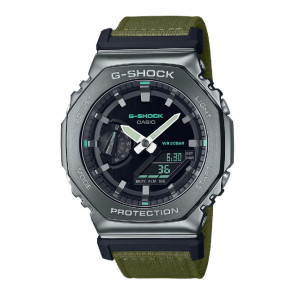 Watch strap G-Shock GM-2100CB-3A Canvas Green
