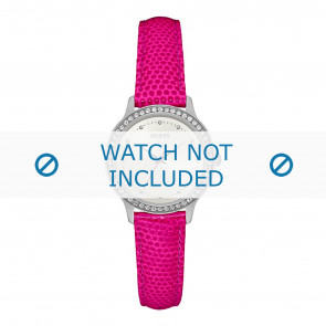 Guess watch strap W0648L15 Chelsea Leather Pink 14mm