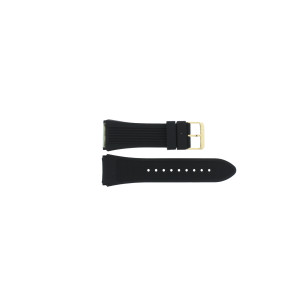 Watch strap Guess W0057G1 Silicone Black 27mm