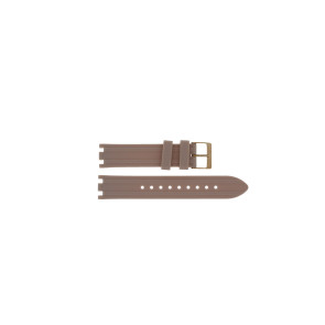 Watch strap Guess GW0407L3 / Heiress Silicone Beige 19mm