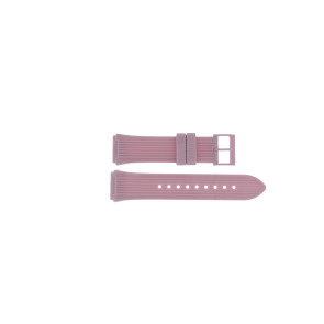 Watch strap Guess GW0438L7 / W0438L7 / Athena Rubber Pink 21mm