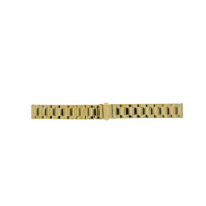 Watch strap Guess GW0670L2 / Sugarplum Steel Gold toned 16mm