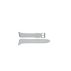 Watch strap Hamilton H242510 / H691242108 Rubber White 16mm