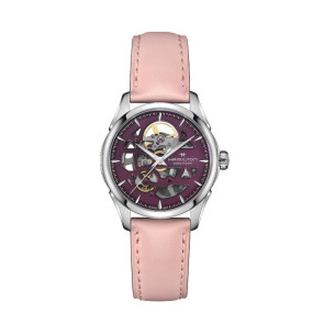 Watch strap Hamilton H32265801 Leather Pink 18mm