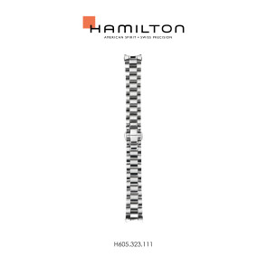 Watch strap Hamilton H605.323.111 / H32351115 Steel