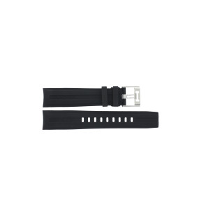 Watch strap Hamilton H0017791233501 / H600777107 Rubber Black 22mm
