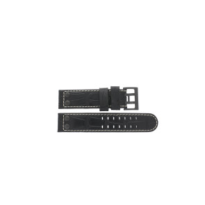 Watch strap Hamilton H64785835 Leather Black 22mm