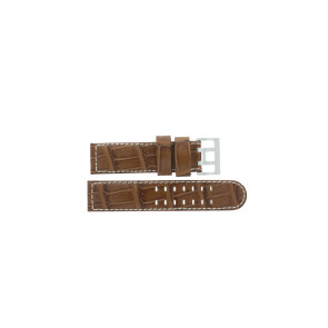 Watch strap Hamilton H64715885 Leather Cognac 22mm