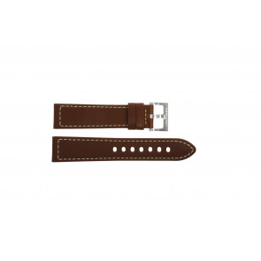 Watch strap Hamilton H764120L / H600.704.104 / H600704104 Leather Brown 20mm