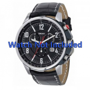 Watch strap DKNY NY1325 Leather Black 22mm
