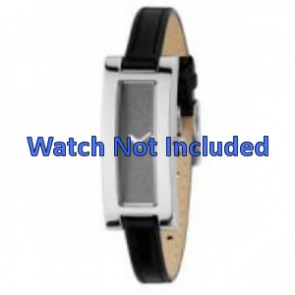 Watch strap DKNY NY3156 Leather Black 9mm