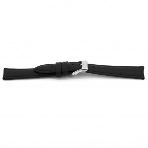Watch strap Universal H146 Leather Black 22mm