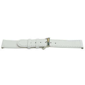 Genuine leather band white 22mm
