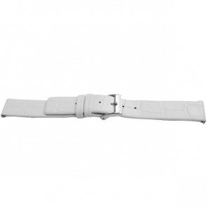 Watch strap Universal F520 Leather White 18mm
