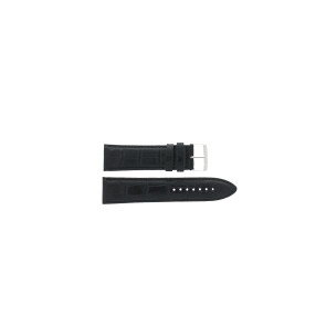 Watchband leather black 22mm EX-H148
