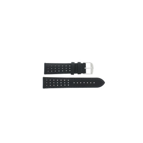 Watch strap Morellato Rugby U3459237019CR22 Smooth leather Black 22mm
