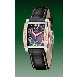 Watch strap Jaguar J648-4 Leather Black