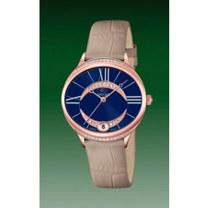 Watch strap Jaguar J804-2 Leather Light brown