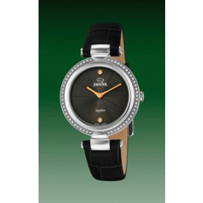 Watch strap Jaguar J832-2 Leather Black