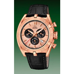 Watch strap Jaguar J859-1 / J859-3 Leather Black