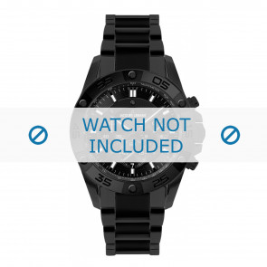 Jacques Lemans watch strap 1-1773D Ceramics Black