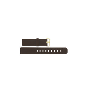 Watch strap Jacob Jensen 778 Rubber Brown 19mm