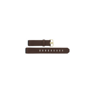 Watch strap Jacob Jensen 854 Leather Light brown 17mm