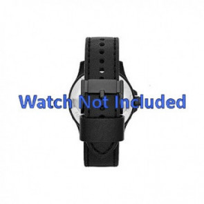 Watch strap Fossil JR1448 Leather Black 22mm