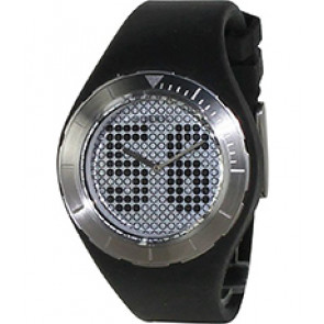Watch strap Fossil JR1210 Silicone Black