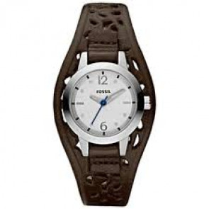Watch strap Fossil JR1258 Leather Brown 10mm