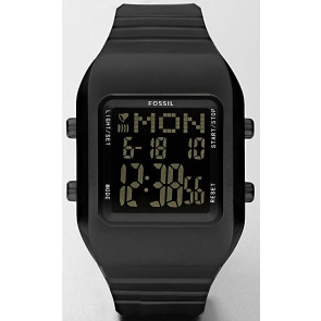 Fossil watch strap JR1270 Rubber Black
