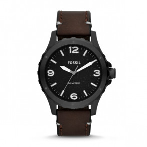 Watch strap Fossil JR1450 Leather Brown 22mm