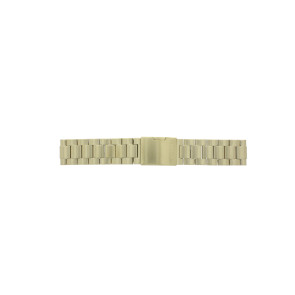 Watch strap Fossil JR1479 Steel Gold toned 24mm