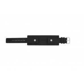 Watch strap Fossil JR8122 Leather Black 20mm
