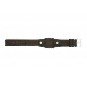 Watch strap Fossil JR8130 Leather Brown 10mm